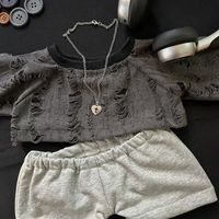 40cm Baby Clothes Handsome 40cm Baby Clothes Handsome Set Sitting Posture Non Aggressive Piercing Light Luxury Set Baby Clothes