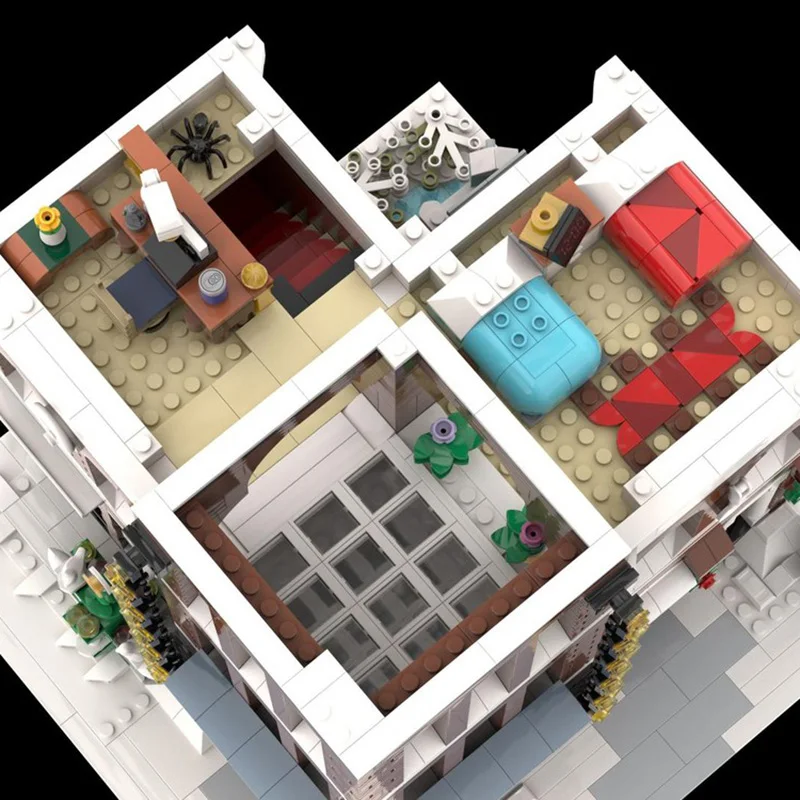 Blocs de construction Moc modulaires, famille indépendante, modèle de maison, briques technologiques, assemblage à monter soi-même, jouets Street View, cadeaux de construction