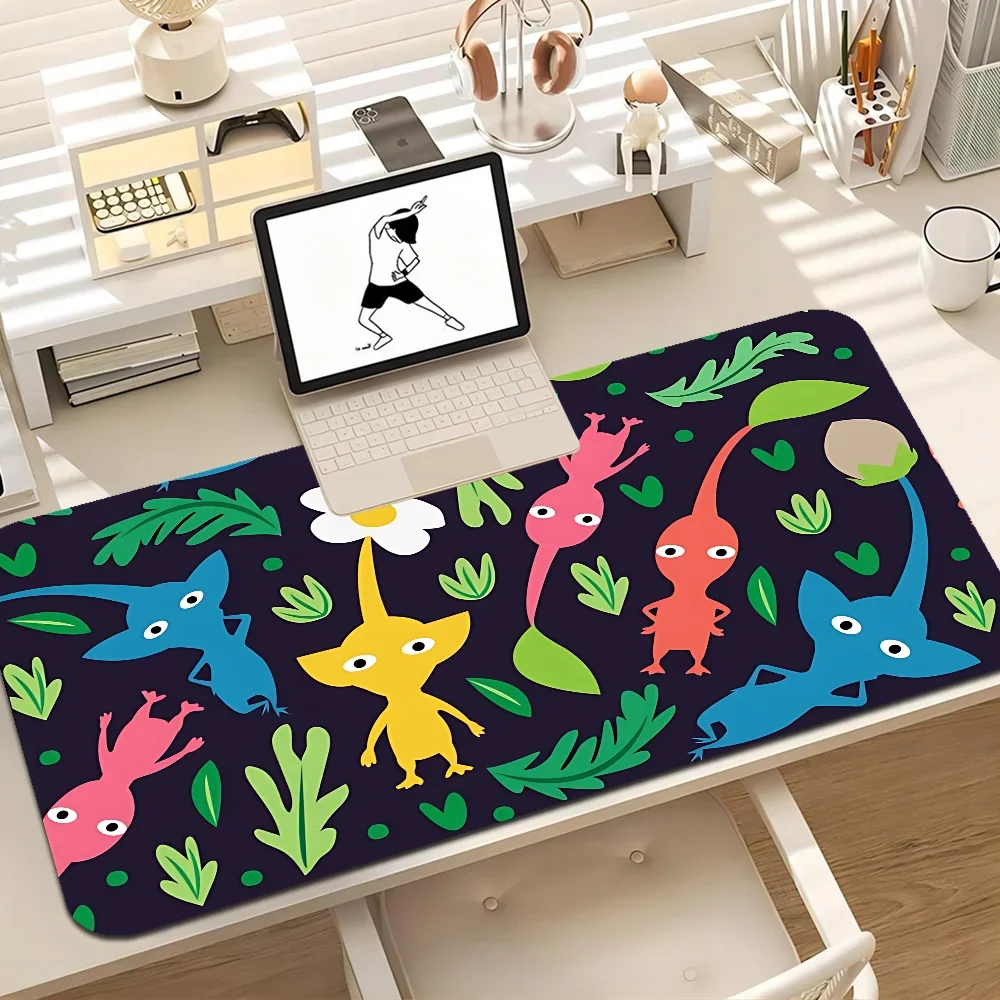 P-Pikmin Game Non-slip Lockedge Speed Version Game Computer Keyboard Office Table Mat Gaming Mouse Pad For PC Computer Table