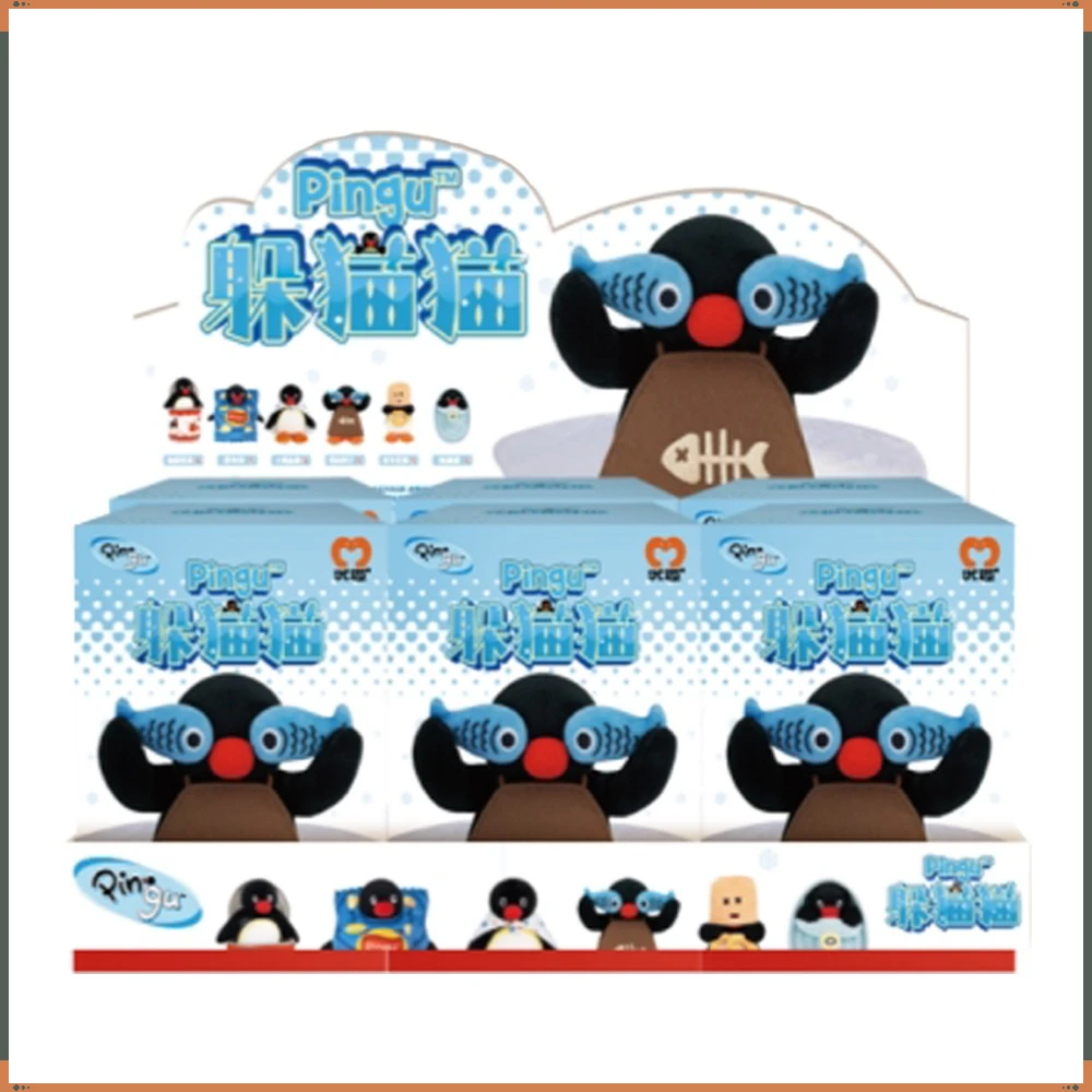 

Genuine Pingu Hide-and-seek Soft Pendant Series Blind Box Cute Cartoon Star Cute Healing Toy Accessories Trendy Peripheral Gifts