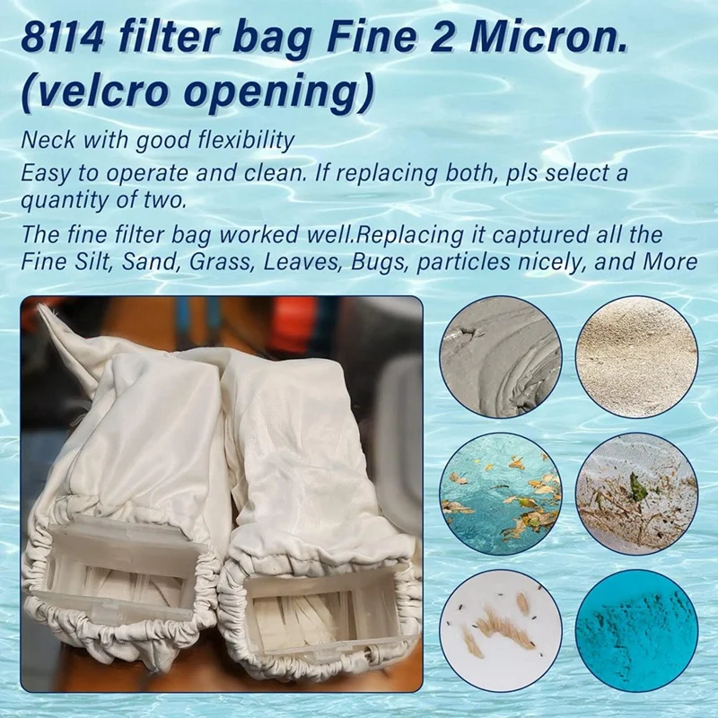 Pool Cleaner Fine Filter Bag Replacement for Filter Bag Products 8114,Fine Mesh Filter Replacement Bag-ANKL