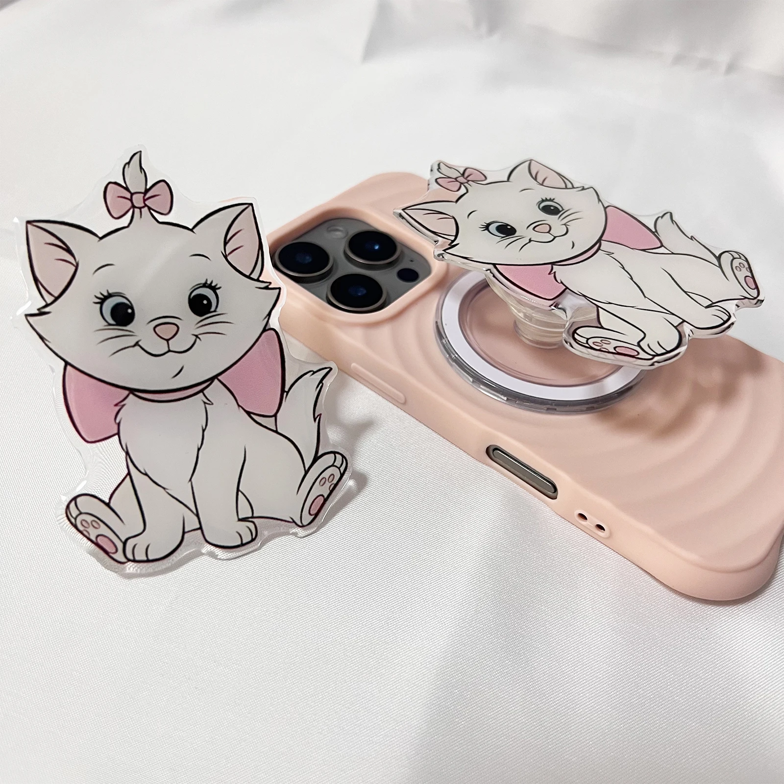 Корейский милый мультяшный кот, держатель для телефона Griptok, поддержка IPhone, Samsung, чехол для телефона, Grip Tok, розетка, кронштейн, подарок для девочки