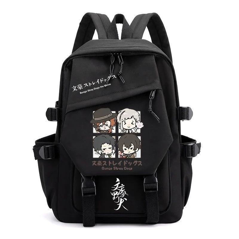 Sac à dos Anime Bungo Stray Dogs Cartoon, cartable pour adolescents, cartable pour hommes et femmes, mode Cosplay, ordinateur portable, voyage en plein air, Mochila