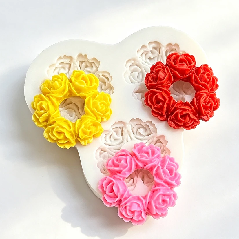 Rose Silikon Sugar Mold Schokolade Cupcake Backen Fondant Kuchen Dekorieren Werkzeuge – Detail 3