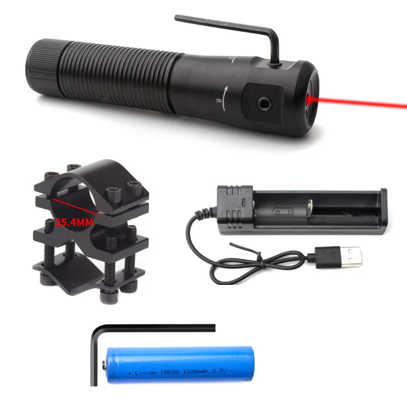 البندقية التكتيكية البصر بالليزر الأحمر التكتيكية نطاق النقطة الحمراء البصر بالليزر #5