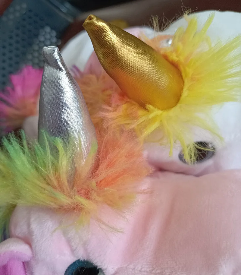 30CM Hand Dolls Children's Toys Plush Rainbow Unicorn Cute Unicorn Family Story Role Playing Finger Toys