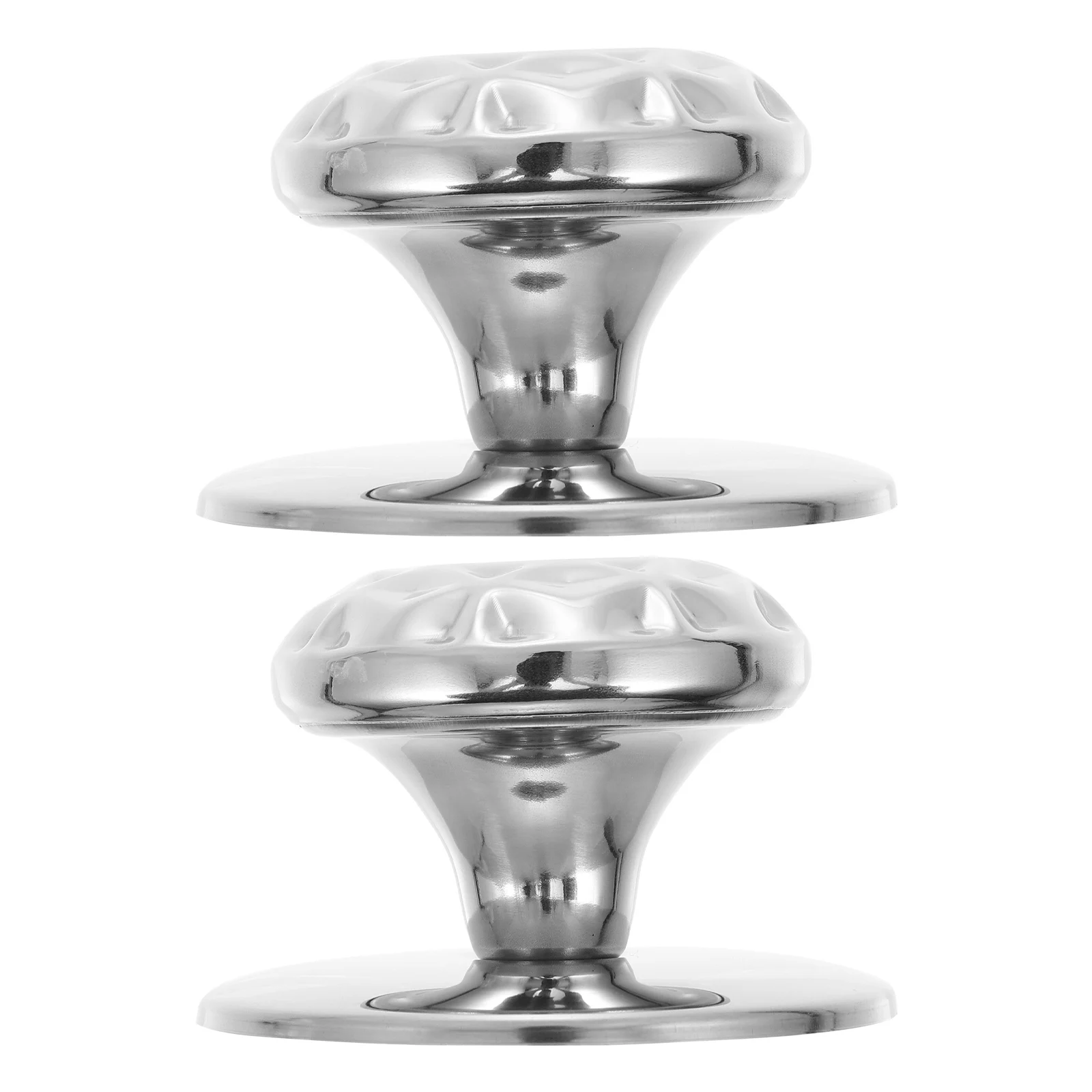 

2Pcs Steam Lid Holding Knob Stainless Steel Material Easy Clean Long Lasting Pot Lid Knobs Pot Cover Handles Kitchen Gadget