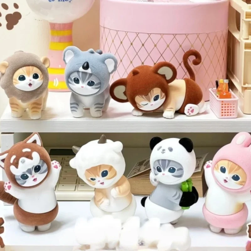 

Genuine Mofusand Fluffy Party Series Blind Box Kawaii Cartoon Cat Mini Doll Desktop Ornament Trendy Toy Decor Collection Gift