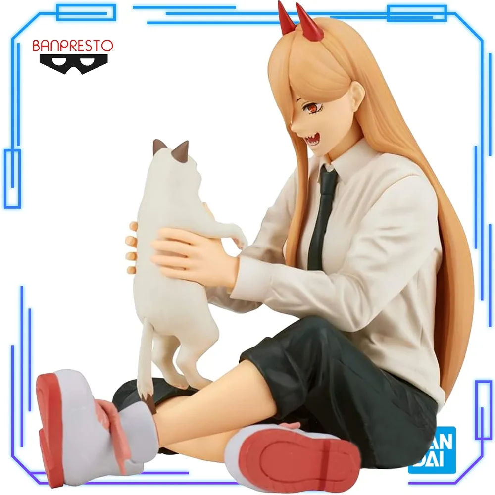 

In Stock Bandai Original Genuine Banpresto Anime Chainsaw Man Power Nyako Break Time Collection Vol.2 Model Toys 9cm Figure Gift