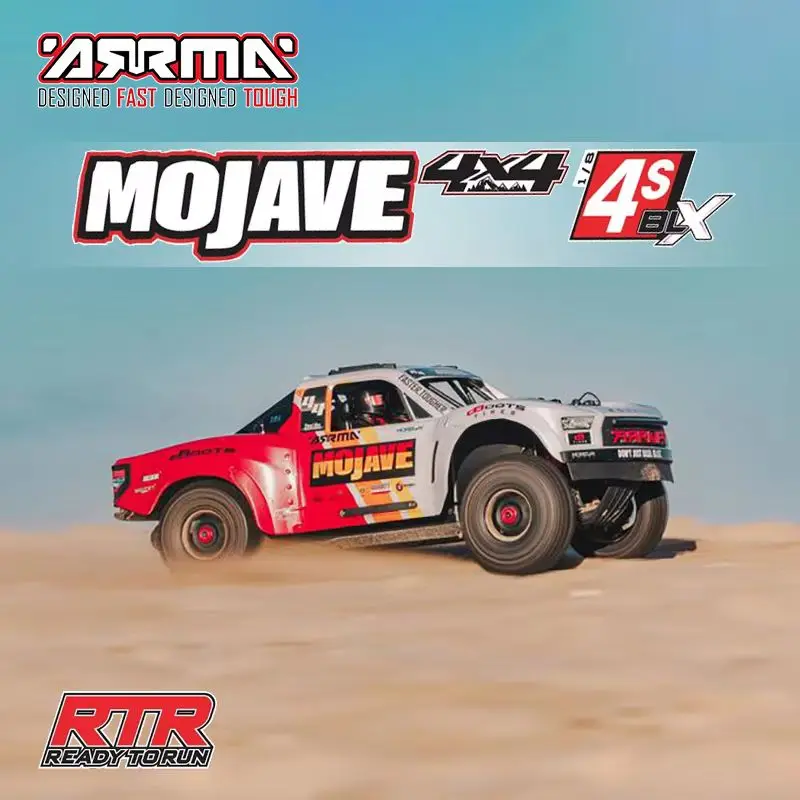 Arrma1:8 Mojave Ara4404 4x4 4wd 4s Blx Desert Truck Rtr 1/8 Rc Electric Remote Control Model Car Vehicle Adult Children Toy Gift