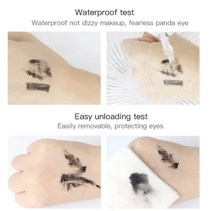 ماسكارا مكثفة مقاومة للماء وتطويل وتطويلها ومضادة للتلطخ وصيغة سريعة الجفاف رموش صاروخية 4D ذات مظهر طبيعي