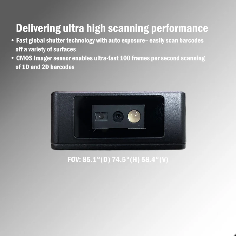 [Mega Pixel] 1D/2D Ultra High Quality Barcode Scanner Module, Fixed Mount Reader EP2600 1280*960 Resolution for IOT Kiosk Access