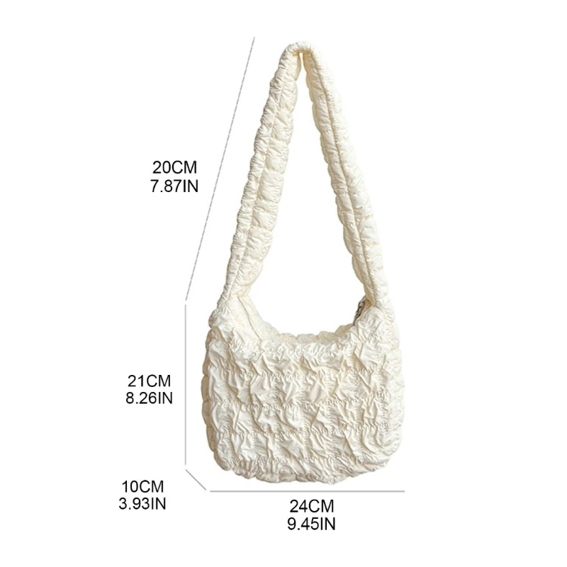 Bolso hombro con diseño entramado, bolso nailon para mujer, bolsos mano capacidad, bolso compras con para