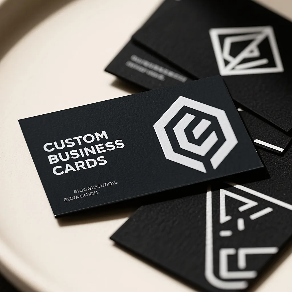 9*5.4cm Right Angle 300g Paper Business Cards Double Sided Free Design Custom Personalized Logo Text