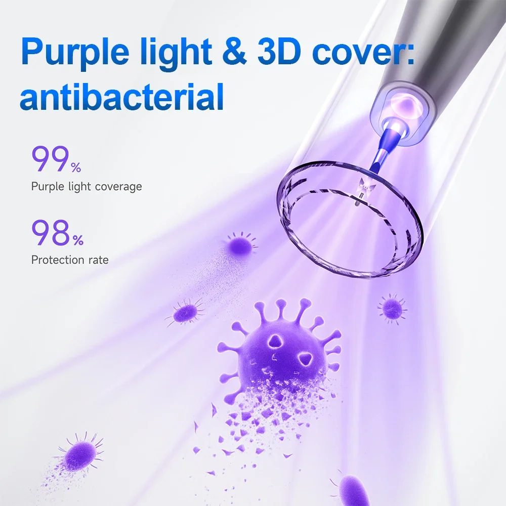 Visible Ultrasonic Dental Scaler Tartar Remover 5 Modes With LED Light Household Teeth Cleaning Tools Dental Cleaner Oral Care image 6