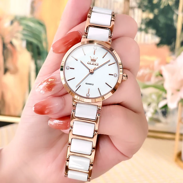 Womens Rose Gold Ceramic Watch Wrist Watch Women Ceramic Luxury Women s Watch 2023 Quartz Wristwatches Aliexpress
