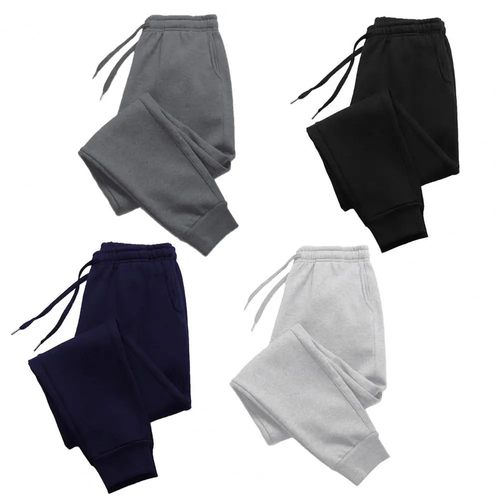 

Men Long Pants Autumn and Winter Mens Casual Fleece Sweatpants Soft Sports Pants Jogging Pants