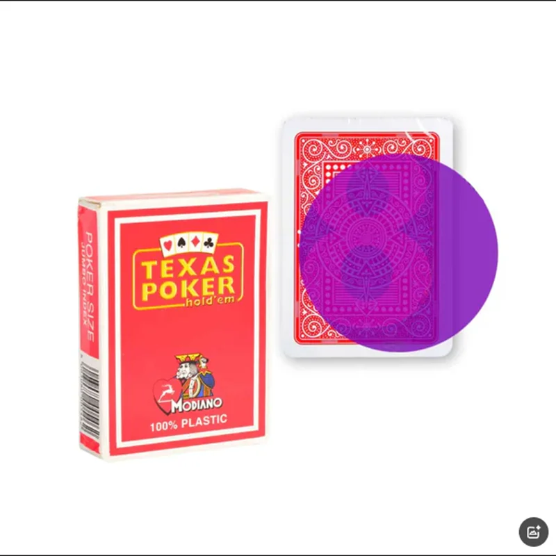 赤外線マーキングされたモディアノ・テキサス・ポーカー・マーキングカード（赤外線サングラス＆コンタクトレンズ用）（カードのみ）