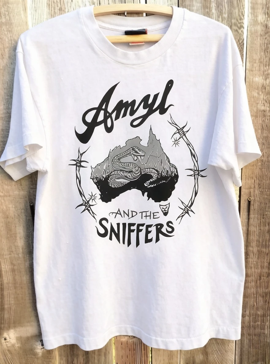 Amir and The Sniffer Band - Camiseta de algodón - Material de algodón - Apta tanto para hombres como para mujeres - Ropa de calle para uso informal
