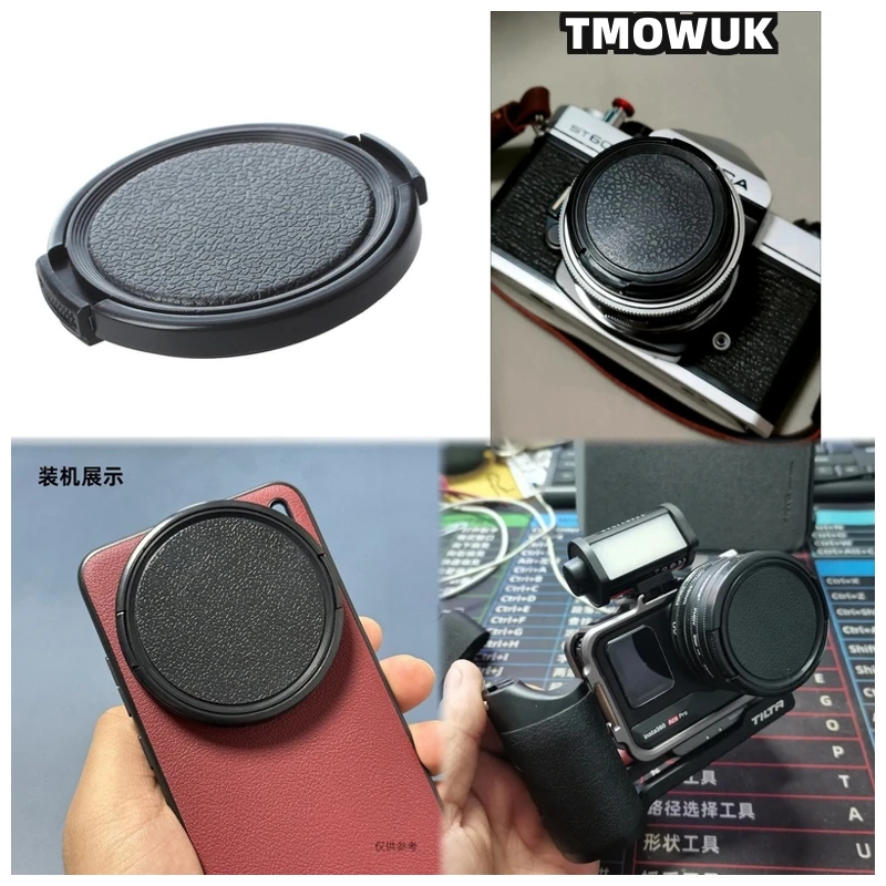 

For PENTAX K-100D K-3 Mark III Q10 MX 645Z K-S2 ME Super K-5 IIs Camera Lens Cap Protective Cover Center Pinch Snap-on 49mm 52 5