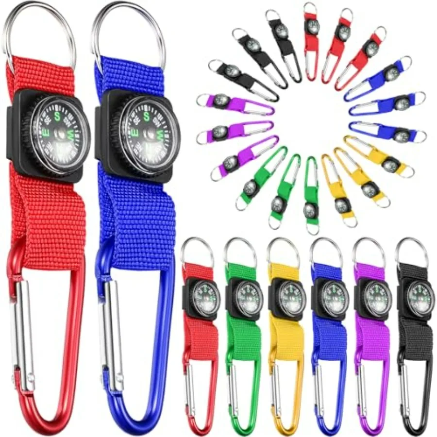 

Compass for Bulk Mini Compass Keychain for Classroom, Hiking, Survival