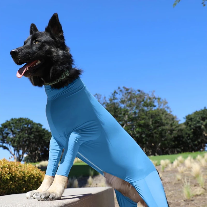 

Pet Dog Clothing Jacket Solid Slim Elastic Dog Jumpsuit Bodysuit Pajamas Coat Surgery Recovery Suit For Small Medium Big Dogs