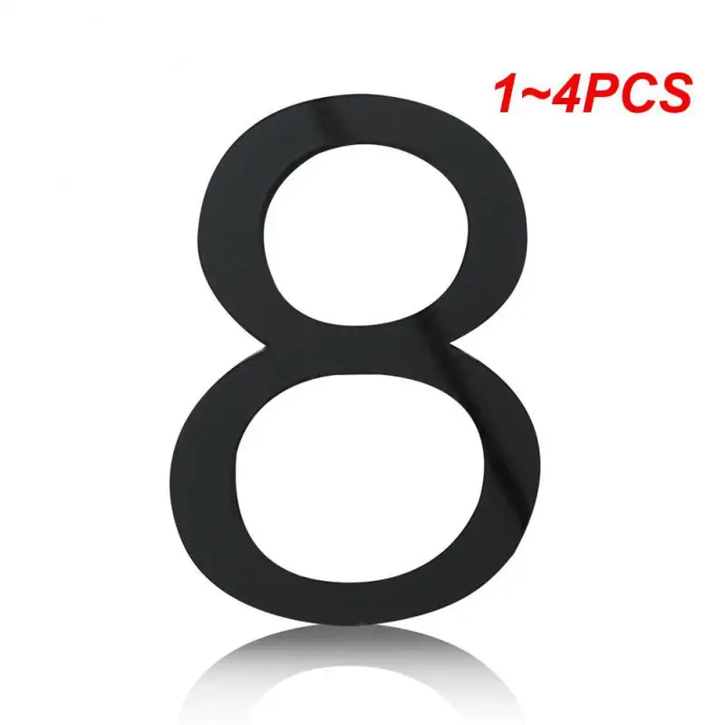 1~4PCS Building Acrylic Floating Exterior House Numbers Floating Exterior House Number Metal Building 3d Digits 0-9 Number