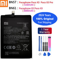 2024 Years High Quality BN57 BN61 Original Battery For Xiaomi Pocophone X3 POCO X3 / X3 Pro NFC Phone Replacement Batteries