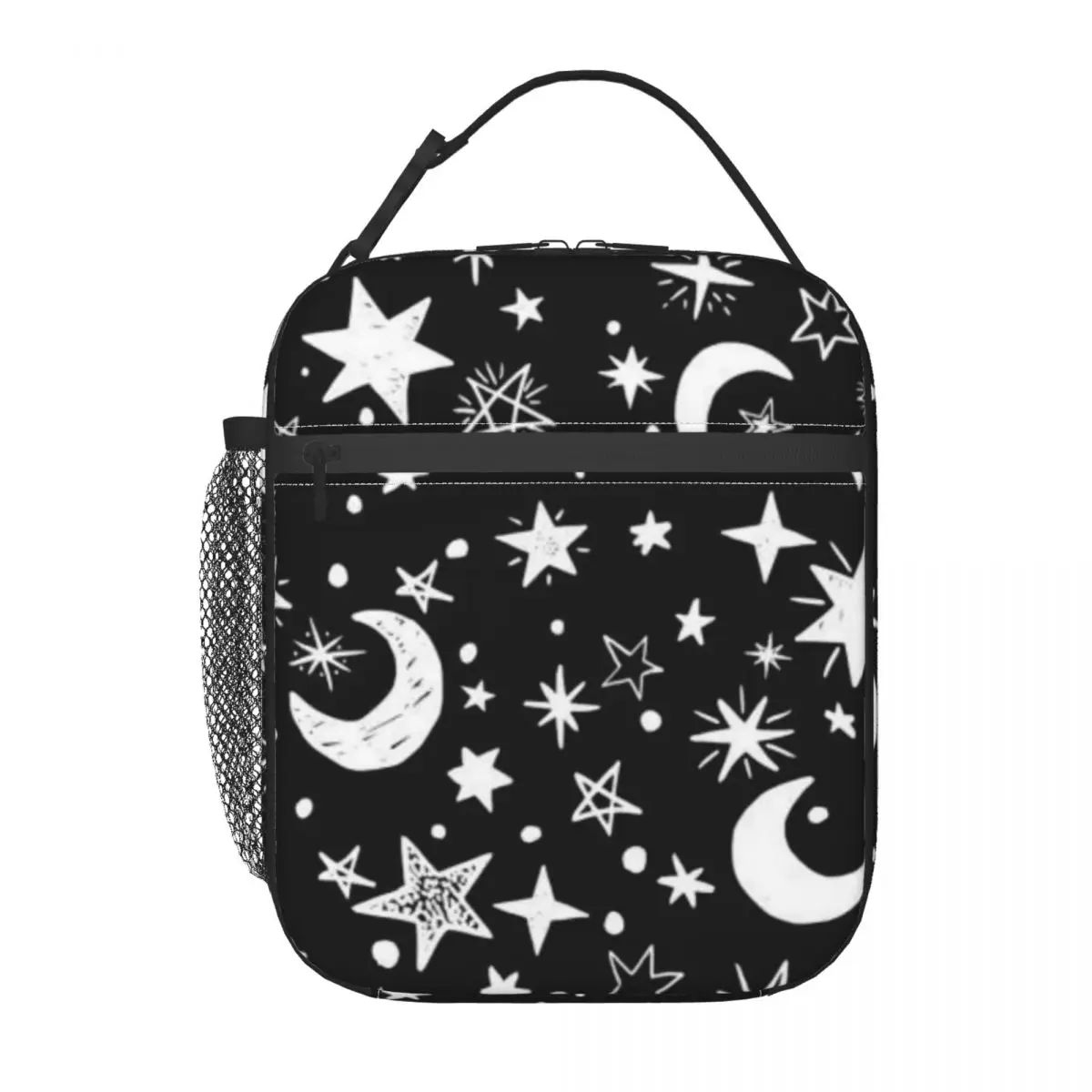Cartoon Moon And Star Pattern Insulated Lunch Bag for Women Children Portable Food Boxes Thermal Lunch Box Tote