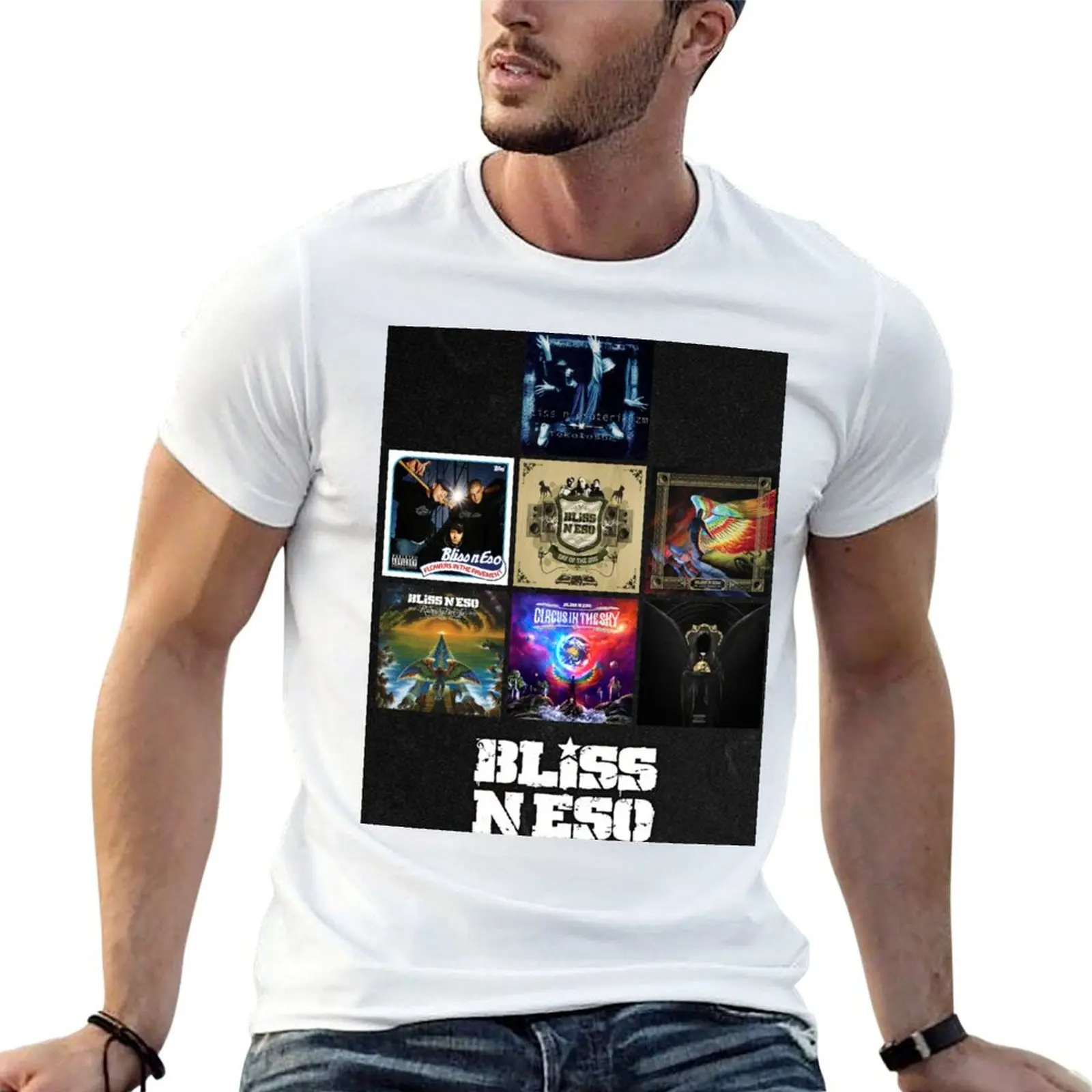 T-shirt Bliss N Eso Albums pour homme, t-shirt 100% coton, t-shirt de créateur