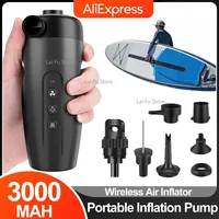 20PSI Portable Outdoor Electric Inflation Pump Wireless Air Inflator for Inflatable SUP Stand Up Paddle Board Tire Plate Boat