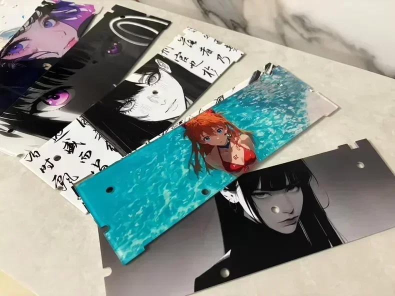 Holy60 Keyboard Base Plate Custom Anime Keyboard Plate Acrylic Case for GH60/mad60/Wooting/rakka Keyboard Plate Gamer Accessory