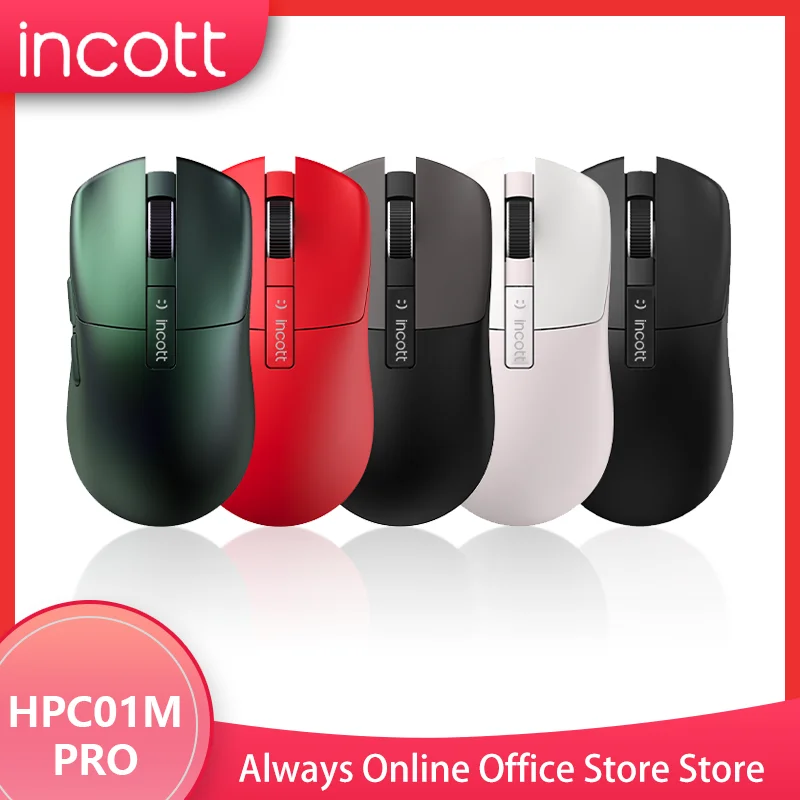 

Incott Hpc01m Pro Tri Mode Wireless Mouse 4k Paw3395 Lightweight custom Esports Hot Swap Rgb Mouse For Pc Gamer Accessory