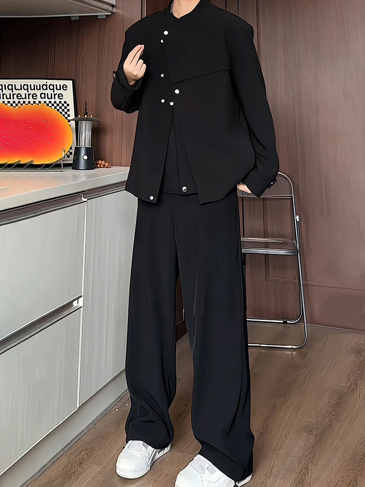 

Мужской демисезонный пиджак Bla ort Tailored с воротником-стойкой, новый, в китайском стиле, теплый, повседневный, модный, из полиэфирного волокна