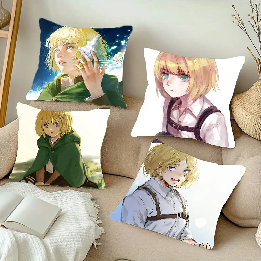 Armin Arlert Anime Attack On Titan Pillow Case Home Decor Throw For Sofa Bed Car Room Decor Gift Idea