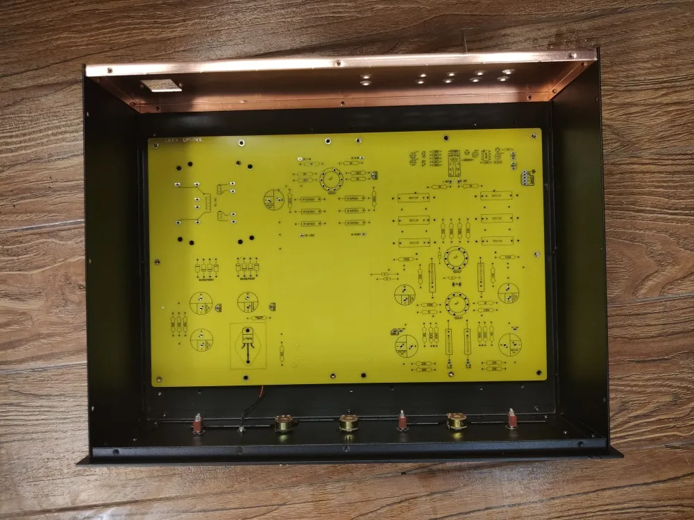 Hifi Iron Tube Amplifier Chassis Audio Preamplifier 3 Knob Versions DIY Box 430x120x320mm for Jadis view 4
