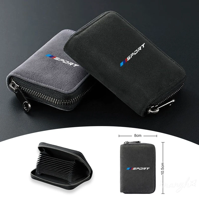 

For BMW 1 3 5 Series G30 G20 F30 F10 E60 X1 X3 E70 F15 F48a Car Driver's License Credit Purse Multi Card Slot Wallet Car Key Bag