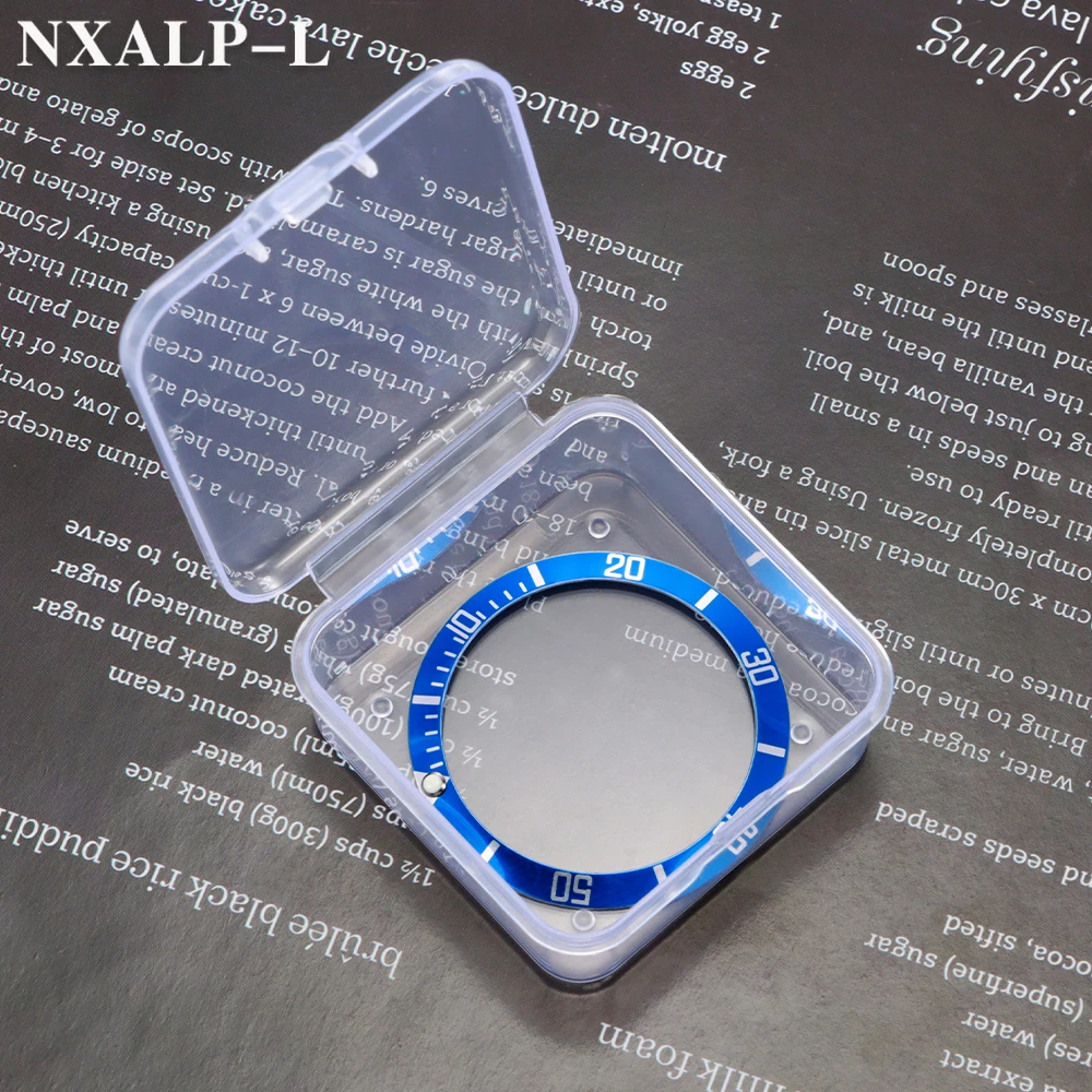 37 مللي متر * 30 مللي متر سبائك الألومنيوم ساعة حافظة ساعة الحافة إدراج حلقة المنحدر ل رولكس المياه شبح GMT الغوص الرجال ساعة جزء اكسسوارات