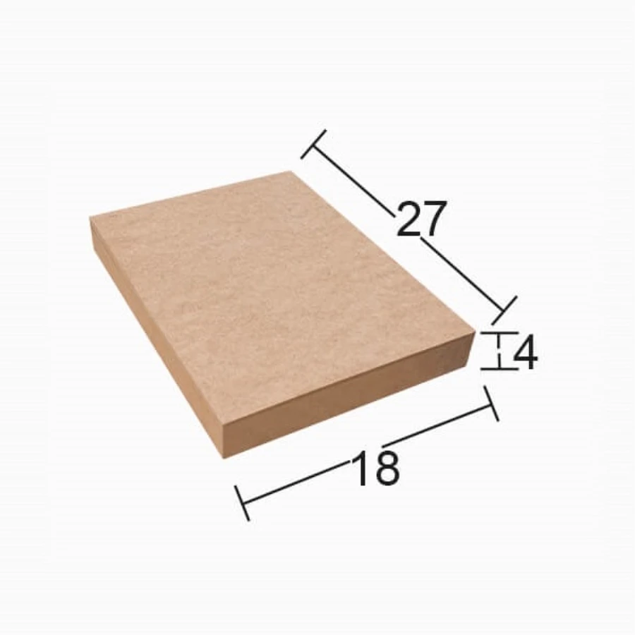 PA178 Small Rectangle Chassis Board, Unpainted Mdf Board