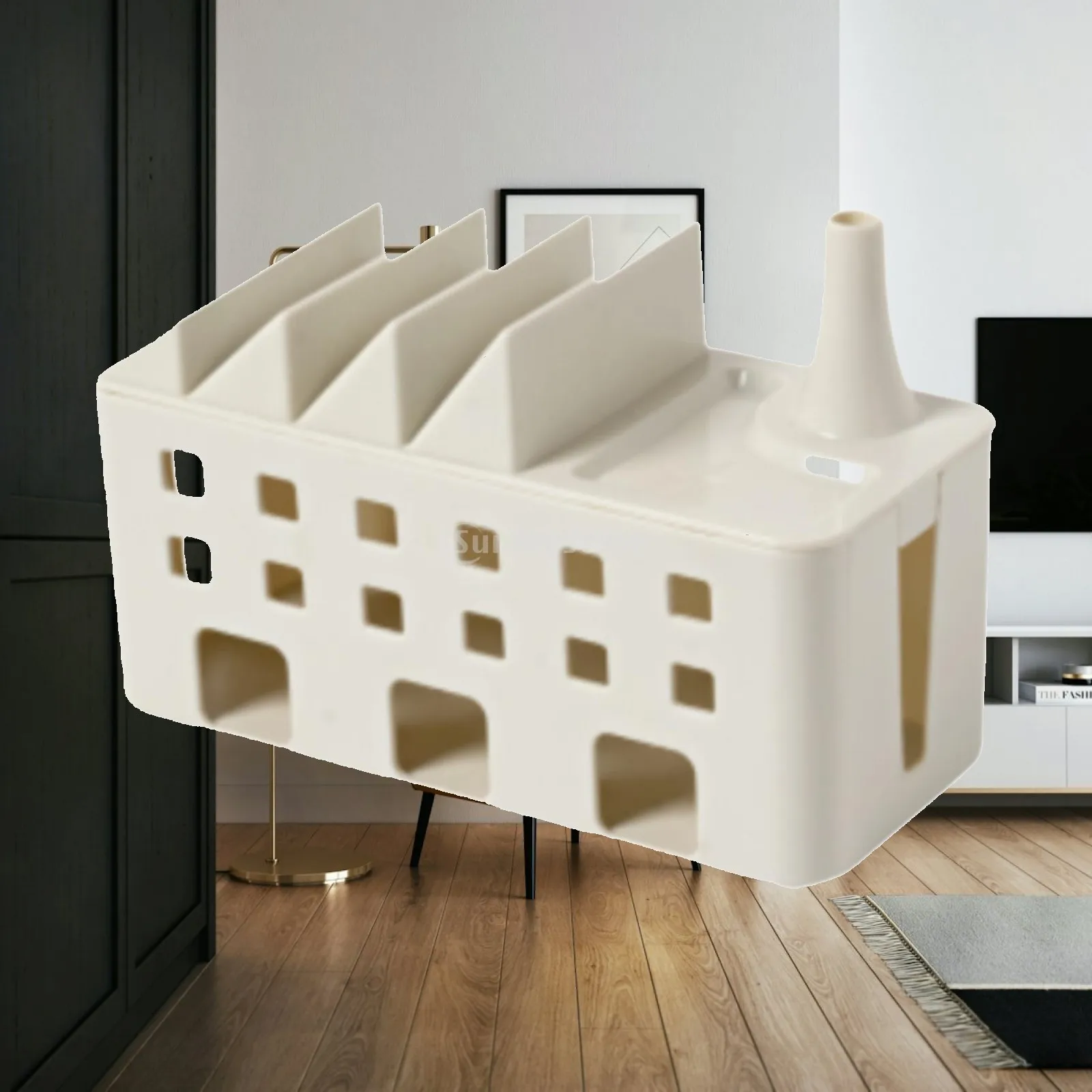 Cable Management Box Fashionable for Adapters Power Outlets USB Hub System