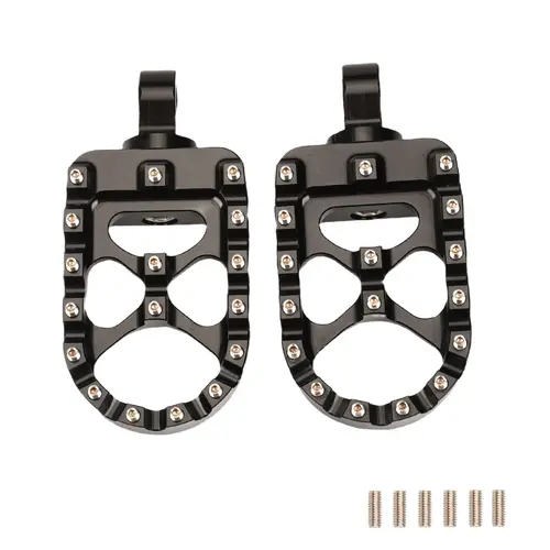 Motorcycle Foot Pegs MX Wide Fat Footrests Pedals W/Shifter Pegs For Harley Sportster XL 883 1200 Dyna Street Bob Bobber Custom - Image 6