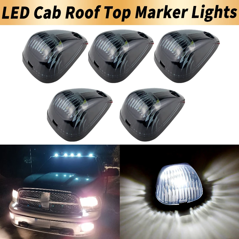 

5PCS LED Cab Roof Top Marker Lights Canbus For Ford F-250 F-350 F-450 F-550 F-650 F-750 99-16 E-350 E-450 Super Car Accessories