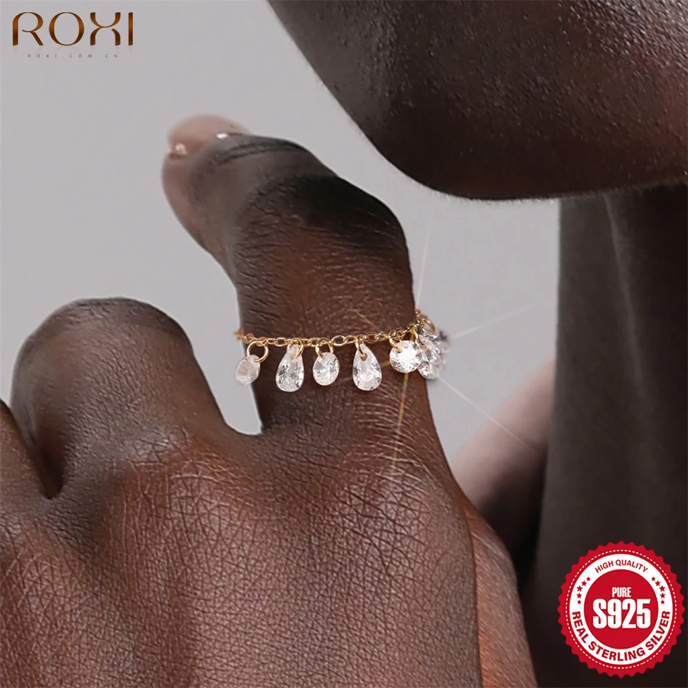 

ROXI Hot Sale 925 Silver Rose in Bloom Ring For Women Exquisite Style Fashionable For Parties Wedding Luxury Jewelry Fine Gifts