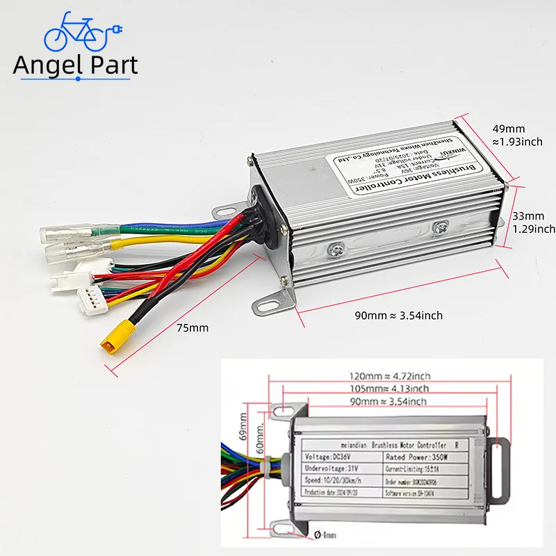 36V 350W Electric Scooter Brushless Motor Universal Controller LED Dashboard Display Accelerator Set for Xiaomi M365 Repair