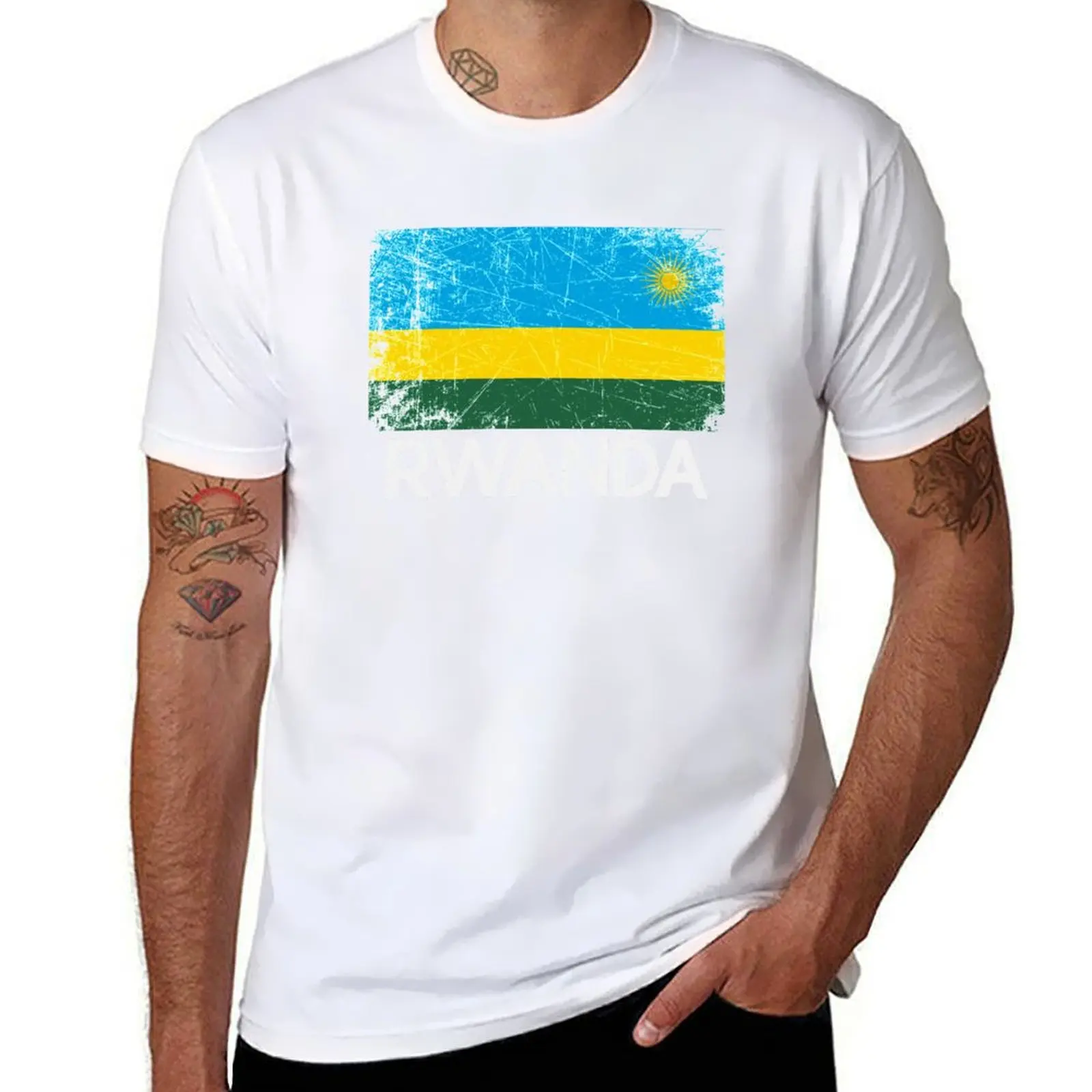 

Rwandan Flag Design | Vintage Made In Rwanda Gift T-Shirt man t shirts cotton man t shirts for men T-Shirt