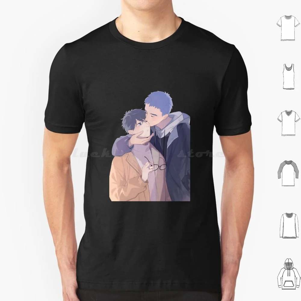 Here U Are T Shirt Cotton Men Women Diy Print Here U Are Yaoi Manga Bl Manhwa Boys Love Yuyang Lihuan Djunn Manhua Anime Sign