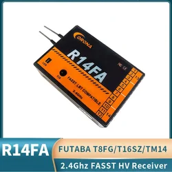 Corona R14FA 2.4Ghz 14CH Fasst compatibile Reciver 4.0 ~ 10V tensione di esercizio con FUTABA 14sg 16sz 18mz per aereo Smart Robot