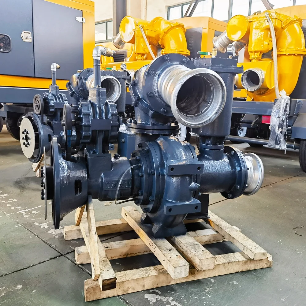 Large Flow Transport Municipal Sewage High Vacuum Engine Self-priming Pump