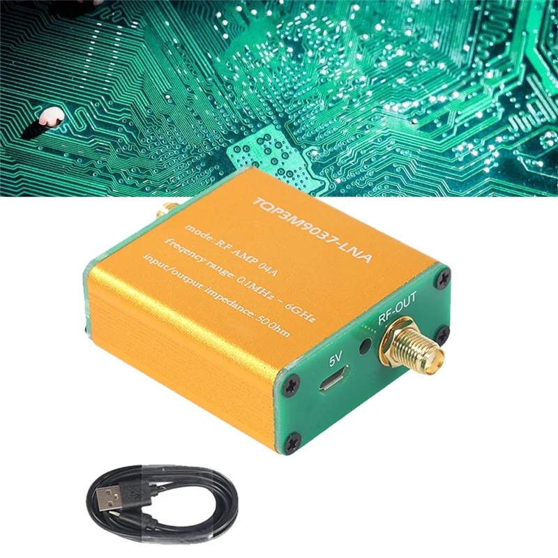 

Превосходный малошумящий усилитель 100K-6Ghz, полнодиапазонный 20DB LNA RF предусилитель мощности, профессиональный программно определяемый радиоприемник