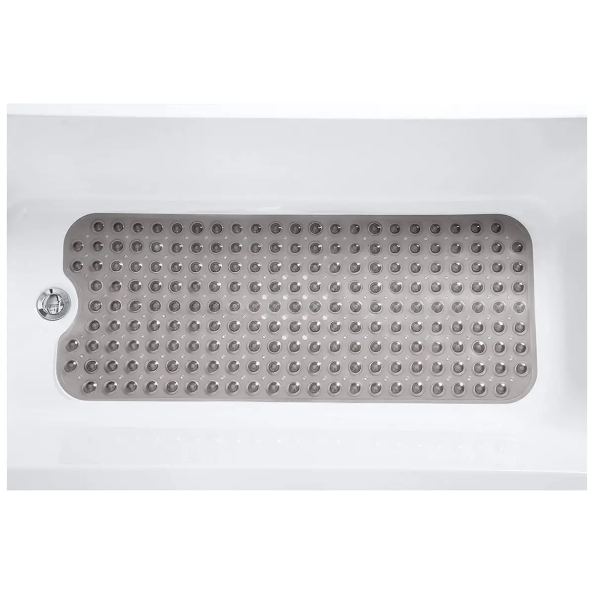 Light Weight Bathroom Non-Slip Massage Mat/Bathtub Mat with Drainage Holes, Bubble Protrusions, Suction Cups, and Foot Pads